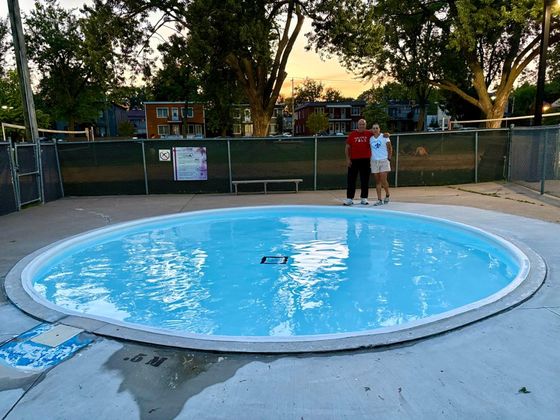 Children's wading pool, Quebec